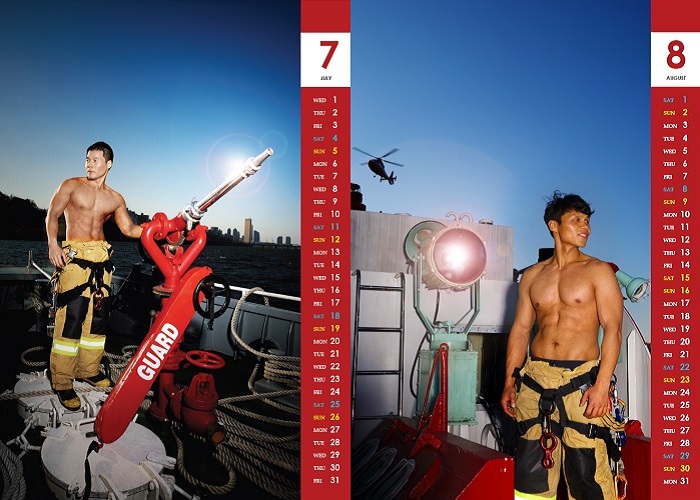 Firefighters strip to help burn victims The official